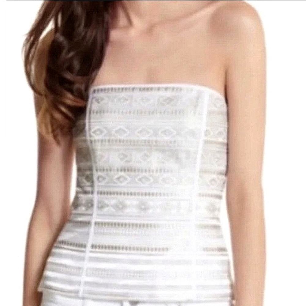 Creme colored White House Black Bustier/Bodice sz 6